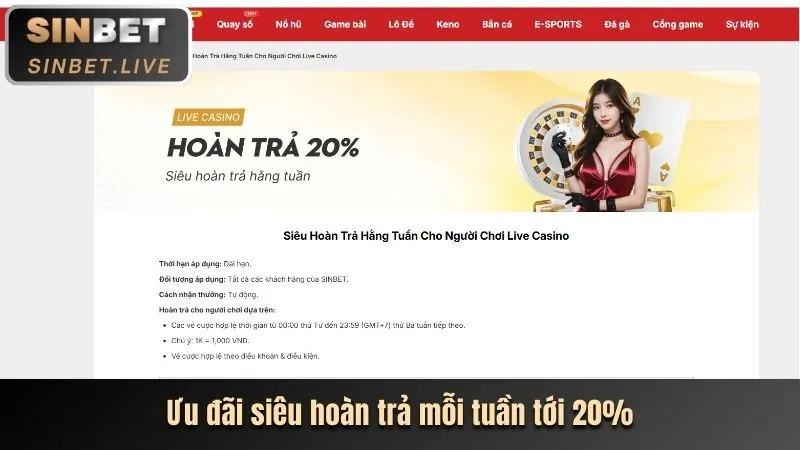 Hoàn trả không giới hạn 96vn